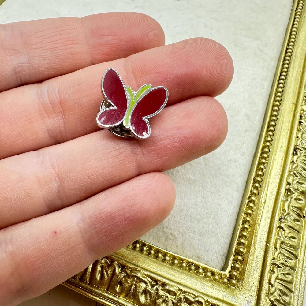 Vintage Jewelry Enamel Butterfly Pin Tiny Butterfly Pin